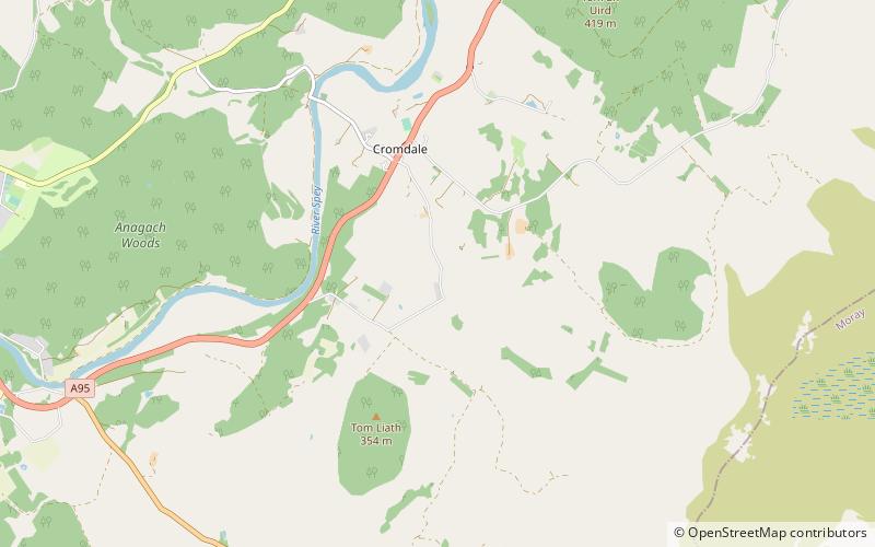 balmenach distillery parque nacional cairngorms location map