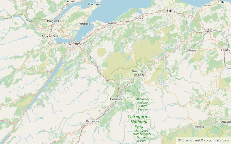 carn glas cairngorms national park location map