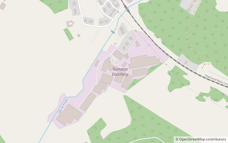 Tomatin Distillery location map