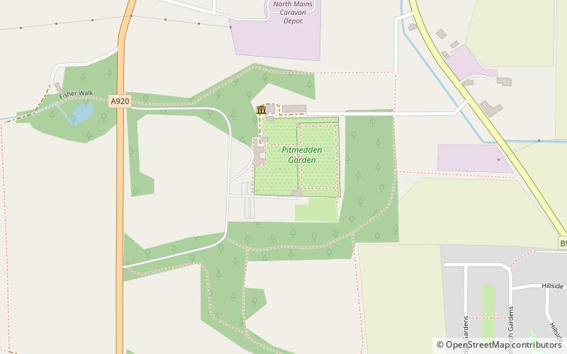 Pitmedden Garden location map