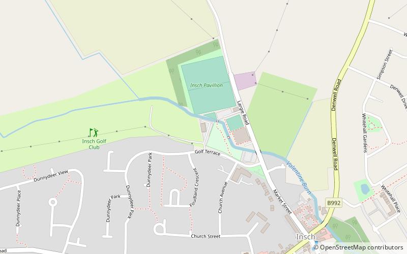 Insch Golf Club location map