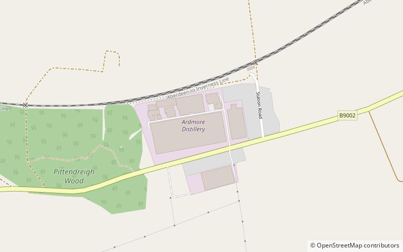 Ardmore distillery location map
