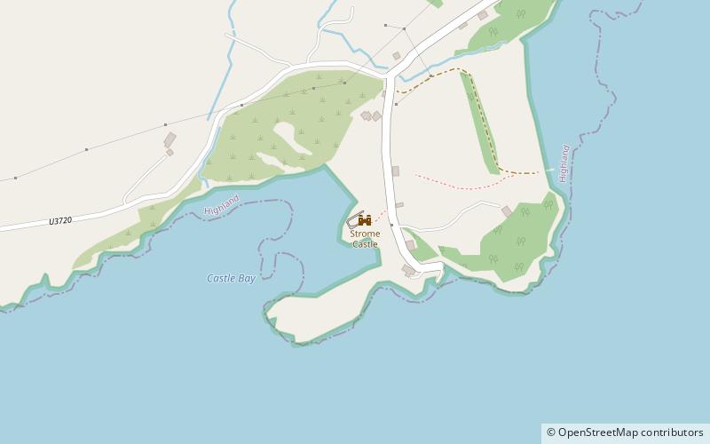 Strome Castle location map