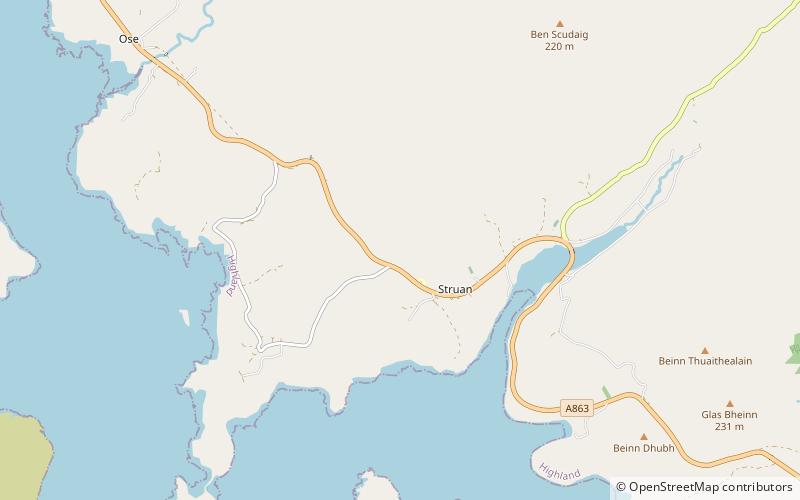 Dun Beag location map