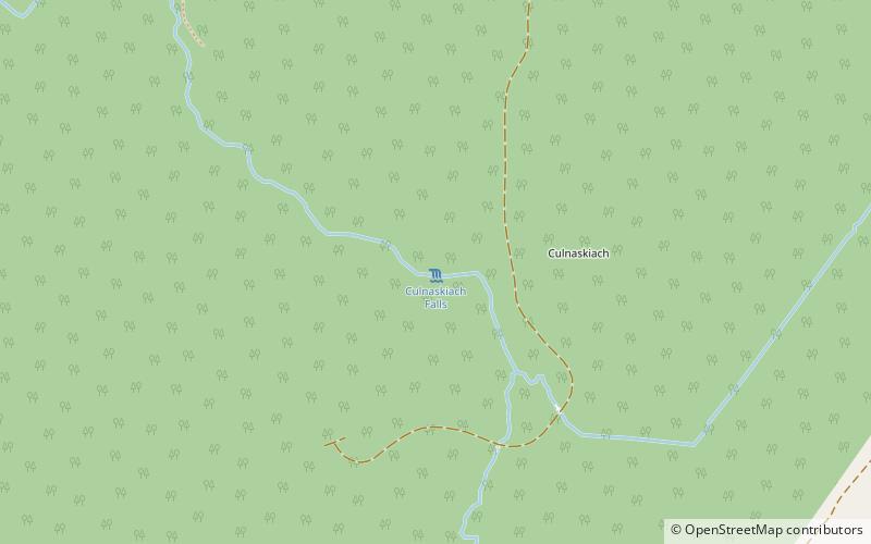 Culnaskiach Falls location map