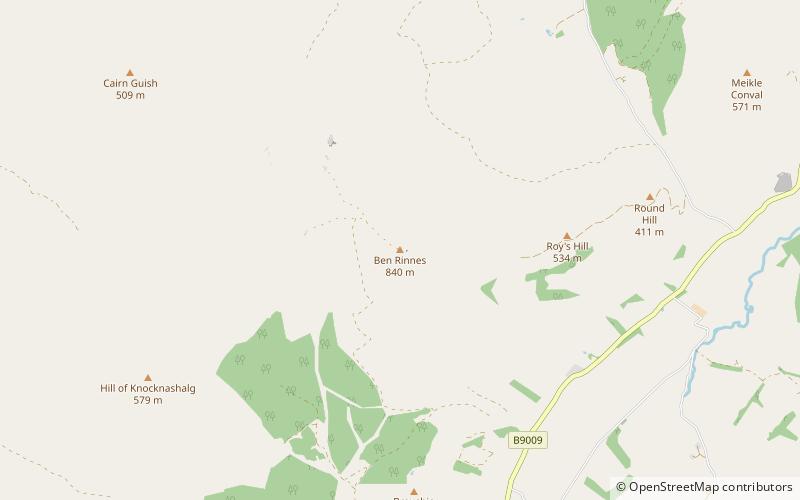 Ben Rinnes location map