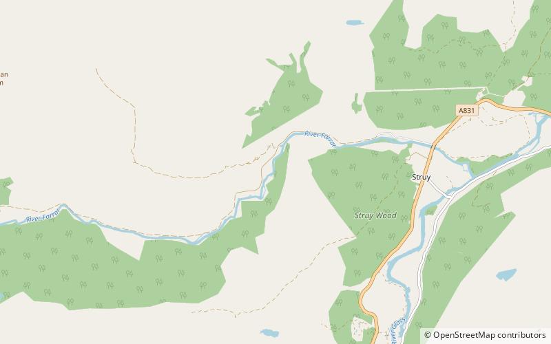 Culligran Falls location map