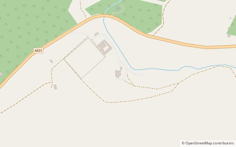 Erchless Castle location map