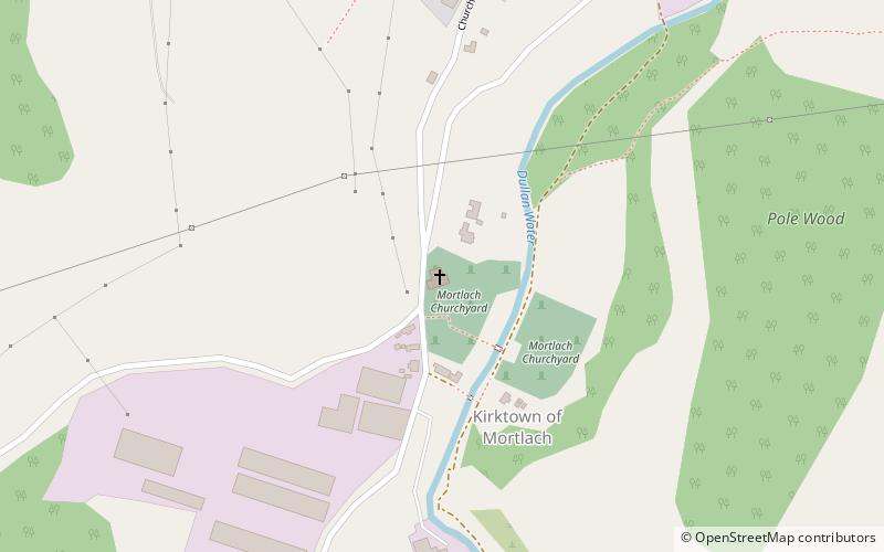 Mortlach Parish Church location map