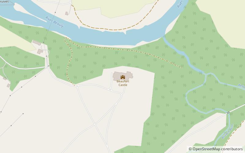 Beaufort Castle location map