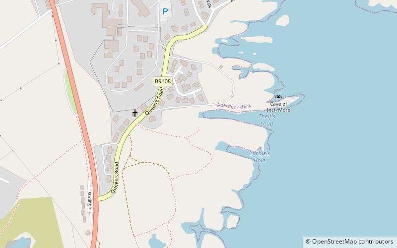 Boddam Castle location map