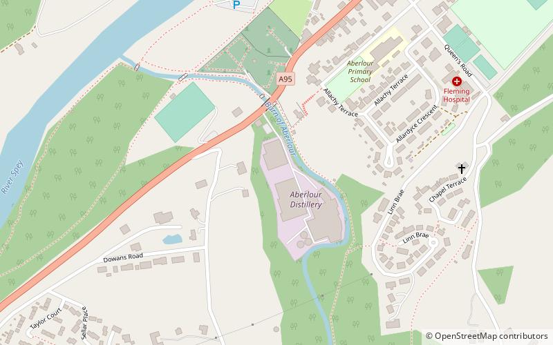 Aberlour location map