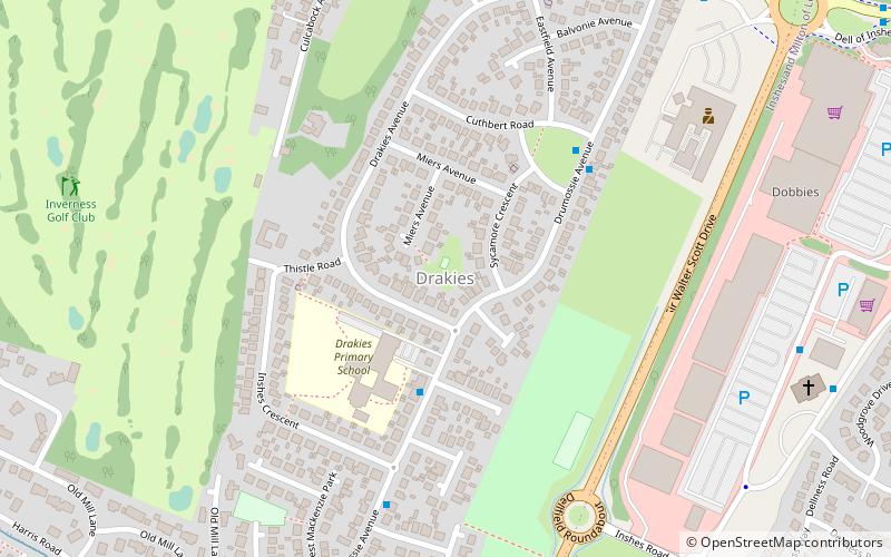 drakies inverness location map