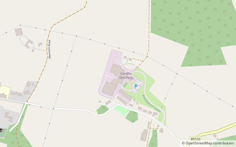 Cardhu distillery location map