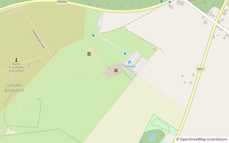 Culloden Battlefield location map