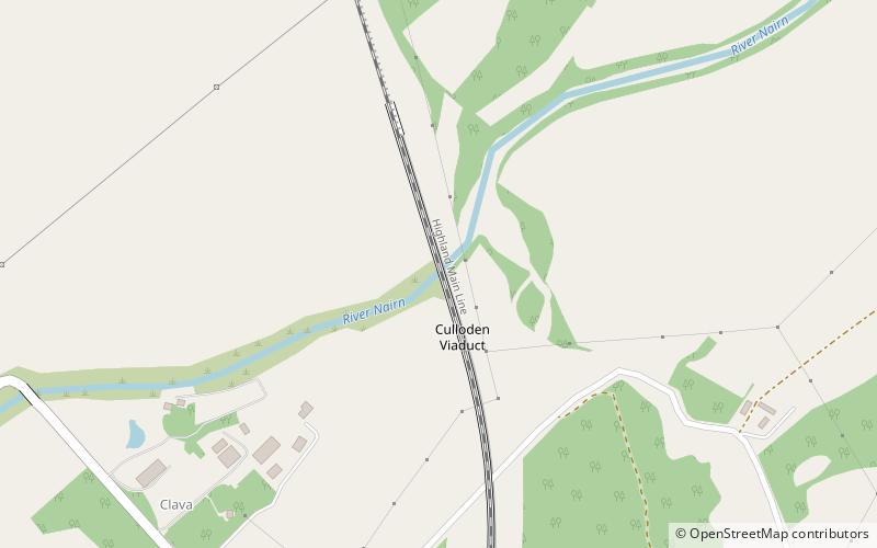 Culloden Viaduct location map