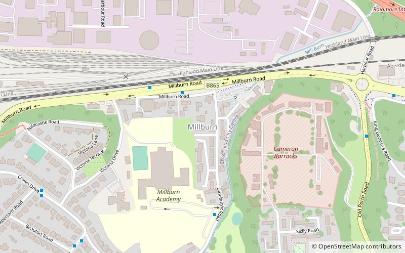 millburn inverness location map