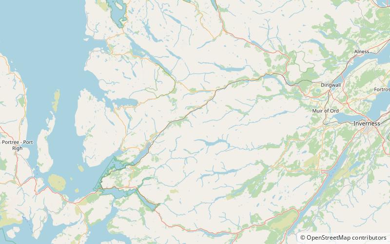Sgùrr nan Ceannaichean location map