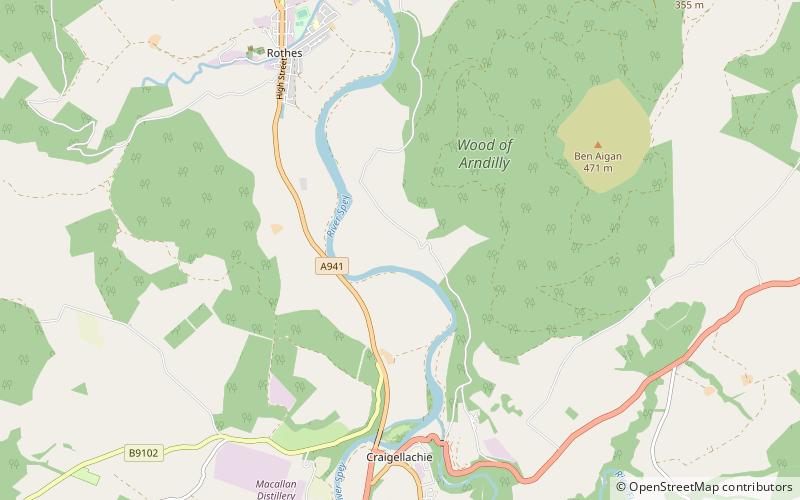 Arndilly location map