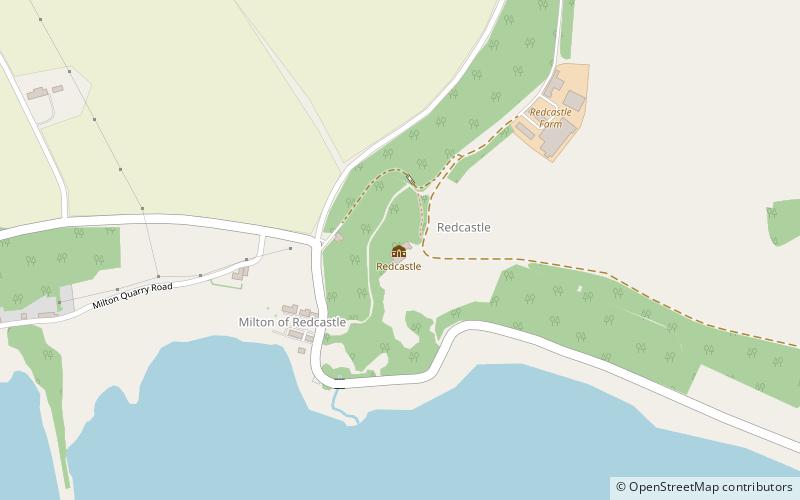 Redcastle location map