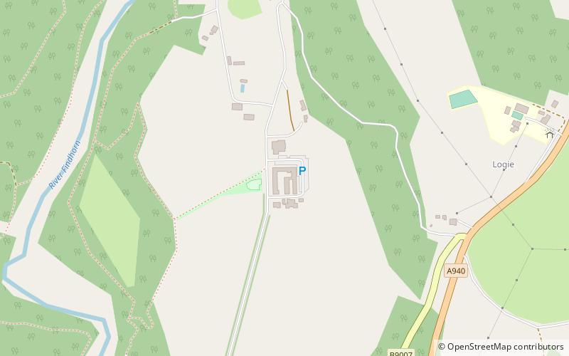 Logie Steading location map