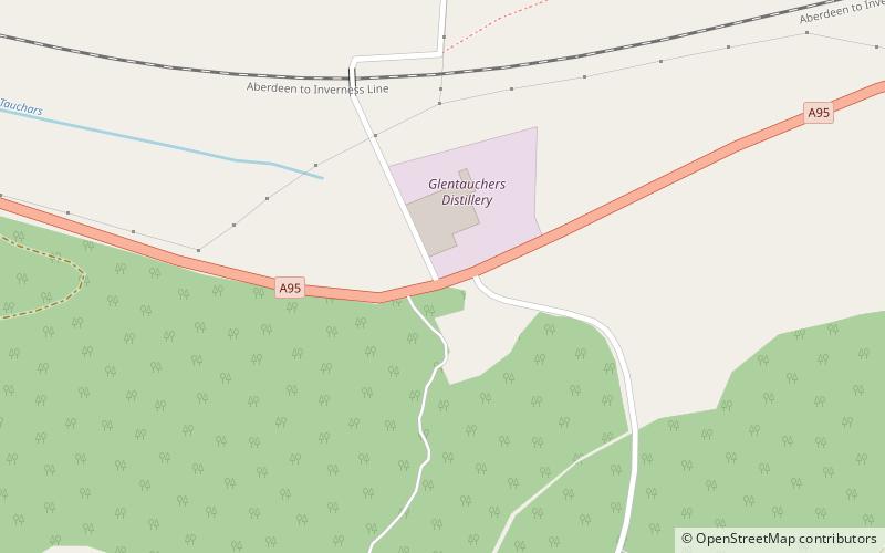 Glentauchers location map