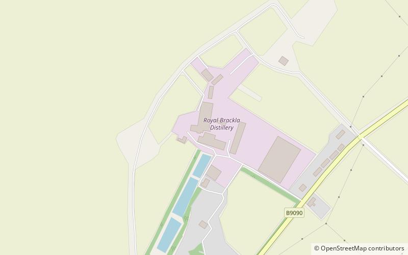 Royal Brackla distillery location map