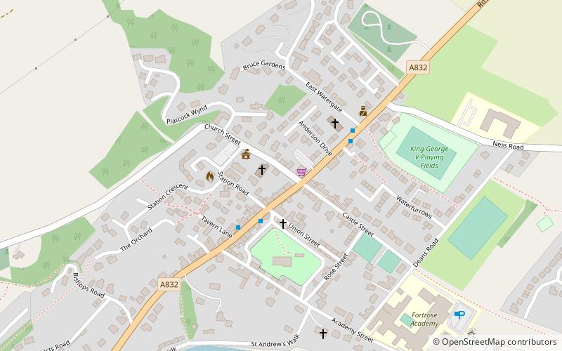 Castle Chanonry of Ross location map