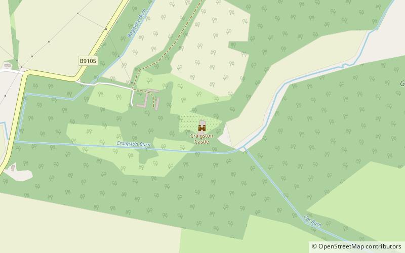 Craigston Castle location map