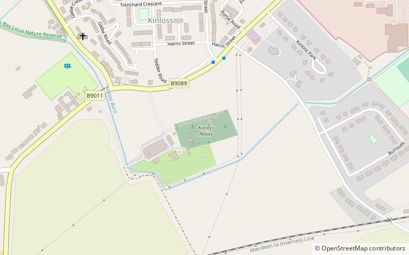 Abbaye de Kinloss location map