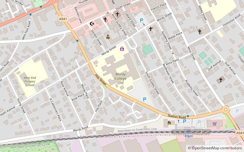 moray college elgin location map