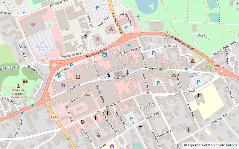 St Giles' Church location map