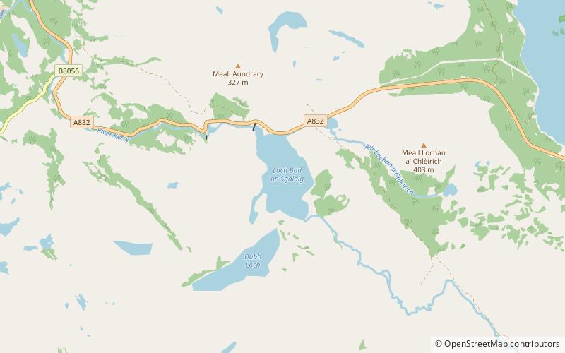 Loch Bad an Sgalaig location map