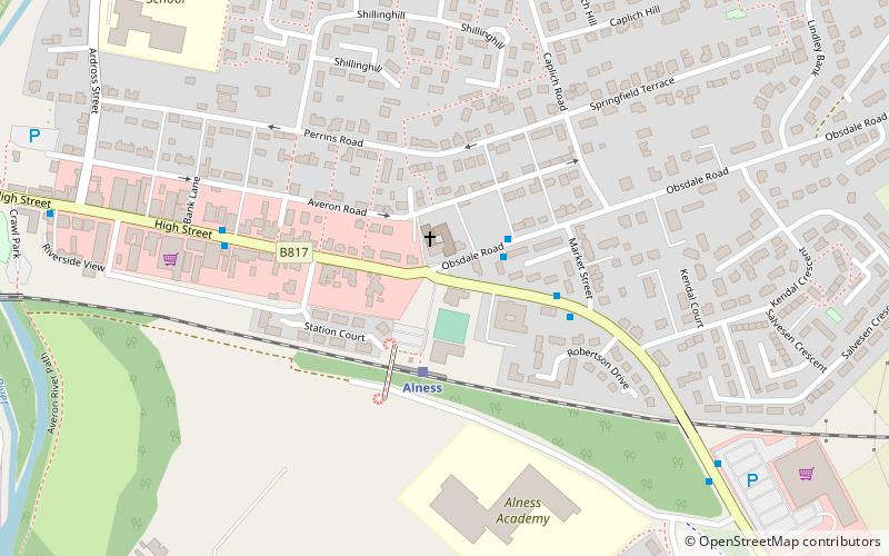 Alness Academy location map