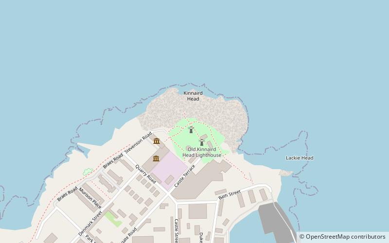 Kinnaird Head Lighthouse location map