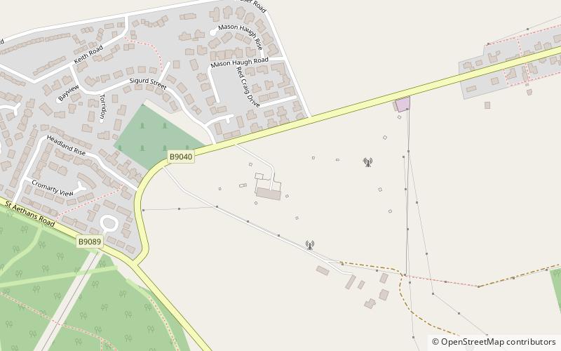 Sender Burghead location map
