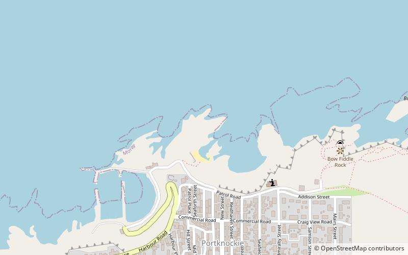 green castle portknockie location map