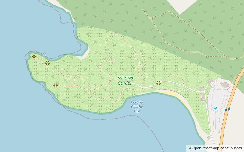 Jardín botánico de Inverewe location map