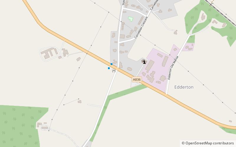 Edderton Cross Slab location map