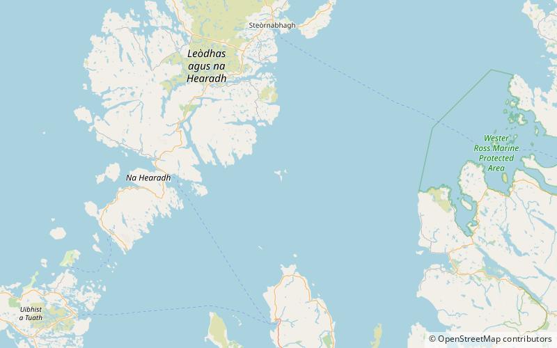 Shiant Isles location map