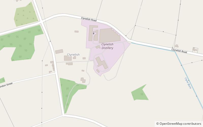 Clynelish distillery location map