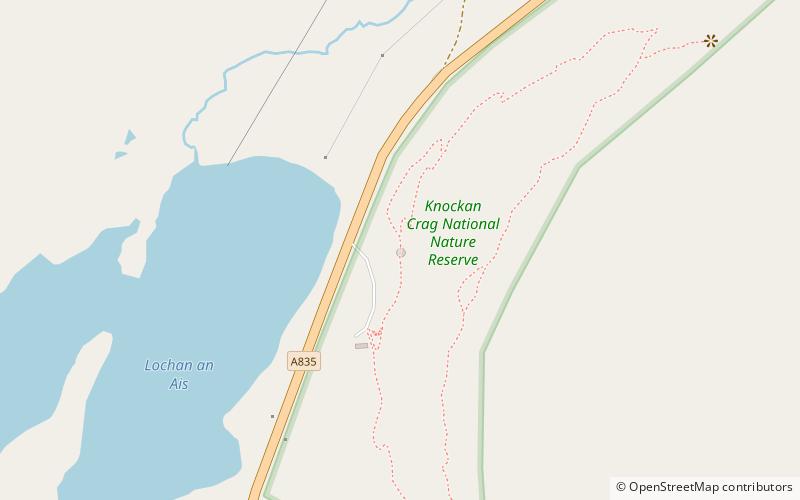 Knockan Crag Visitor Centre location map