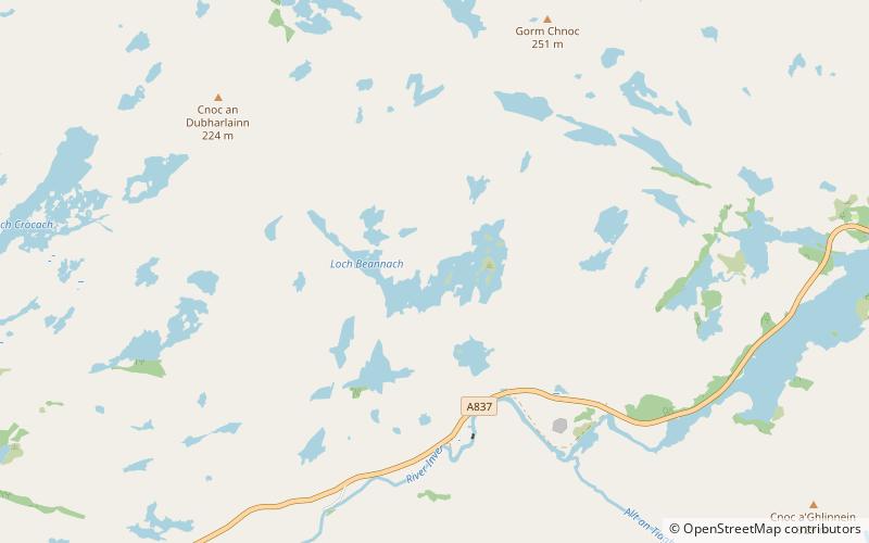 Loch Beannach location map