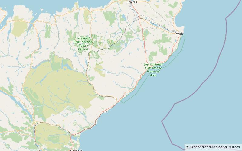 Maiden Pap, Caithness location map