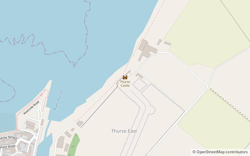 Thurso Castle location map