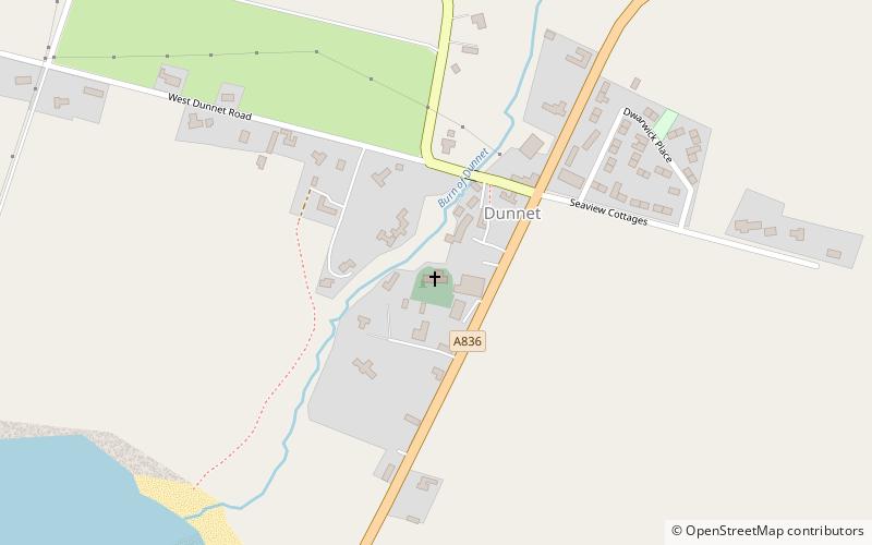 Dunnet Church location map