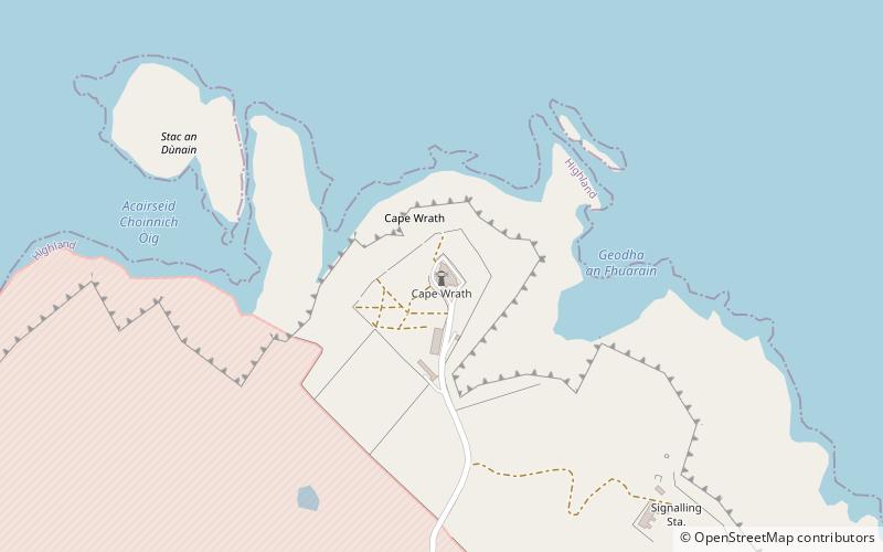 Phare de Cap Wrath location map