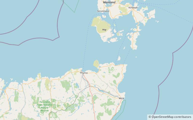 Dunnet Head location map