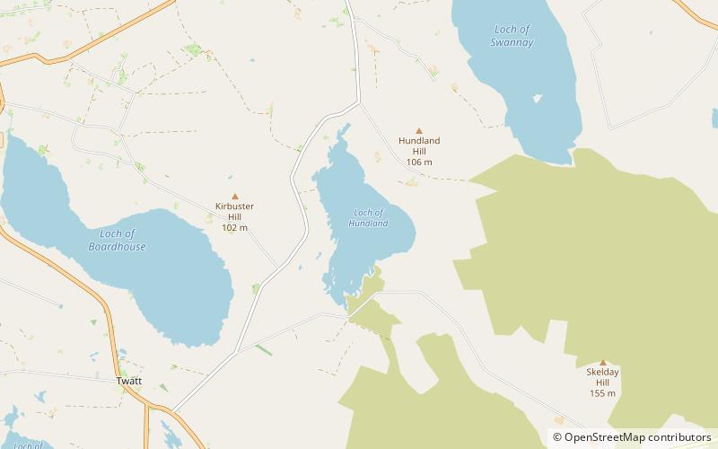 Loch of Hundland location map