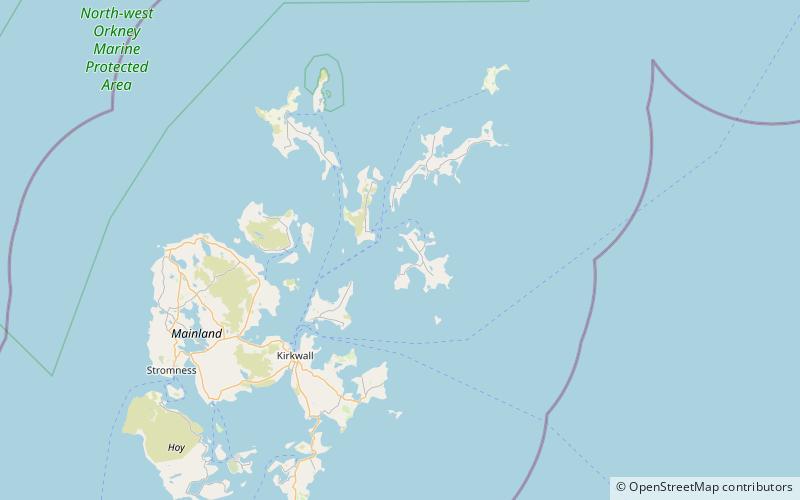 Linga Holm location map